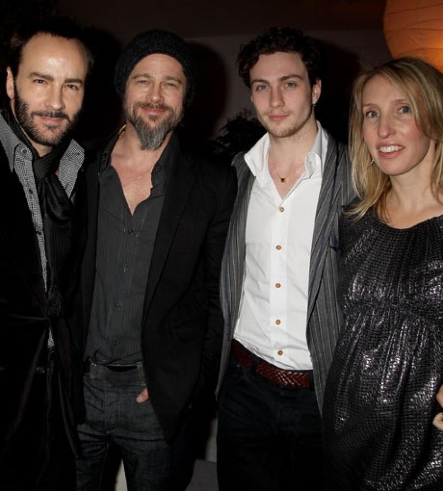 Tom Ford mit Brad Pitt, Aaron Johnson und Sam Taylor-Wood