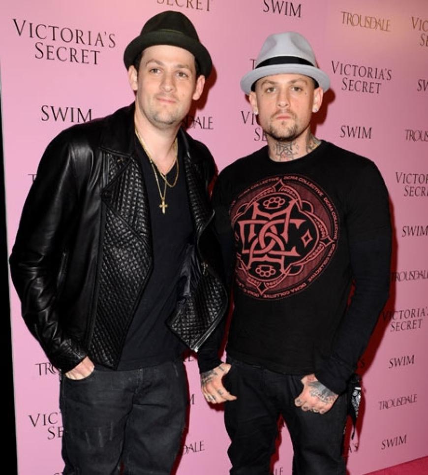 Auch diese beiden Herren ließen ihre Frauen zu Haus: Die Zwillinge Joel und Benji Madden