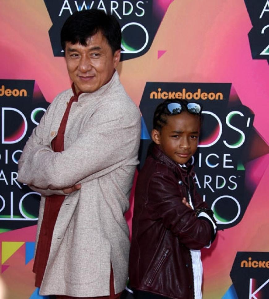 Cooles Duo: Jaden Smith mit Jackie Chan. Die beiden sind die Hauptdarsteller des neuen Kinofilms