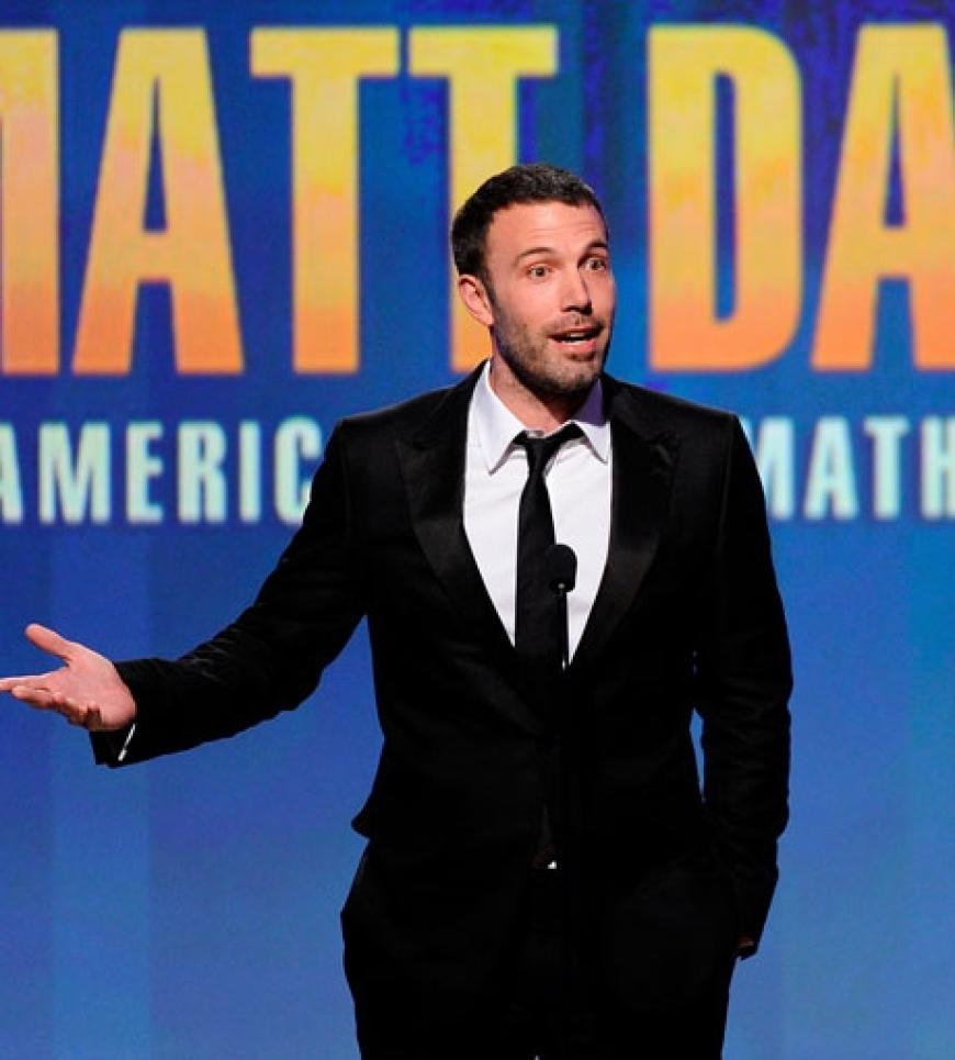 Ben Affleck und Ben Affleck verbindet schon eine langjährige, enge Freundschaft. Die Laudatio auf seinen Freund viel dementsprechend frech aus. Zum Schluss überreichte er dem Schauspieler den Preis des Filmverbands