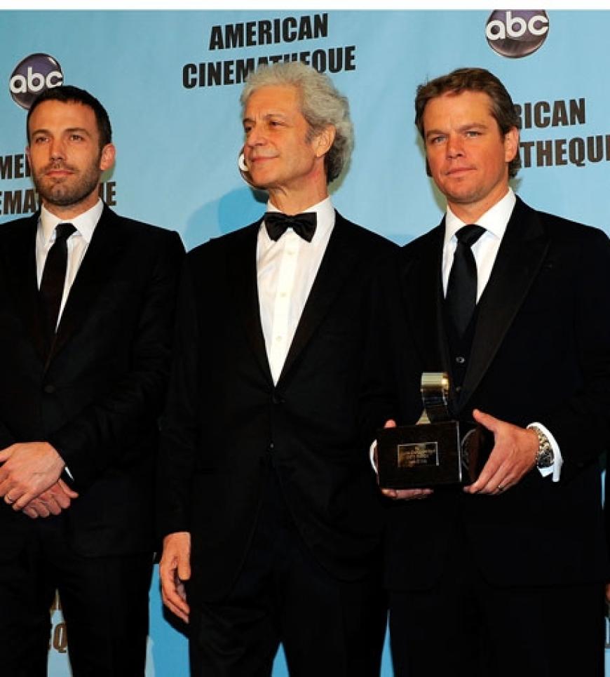 Ben Affleck mit Rick Nicita und Matt Damon