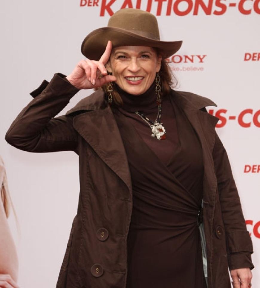 Gabrielle Scharnitzky kam im Cowboy-Look