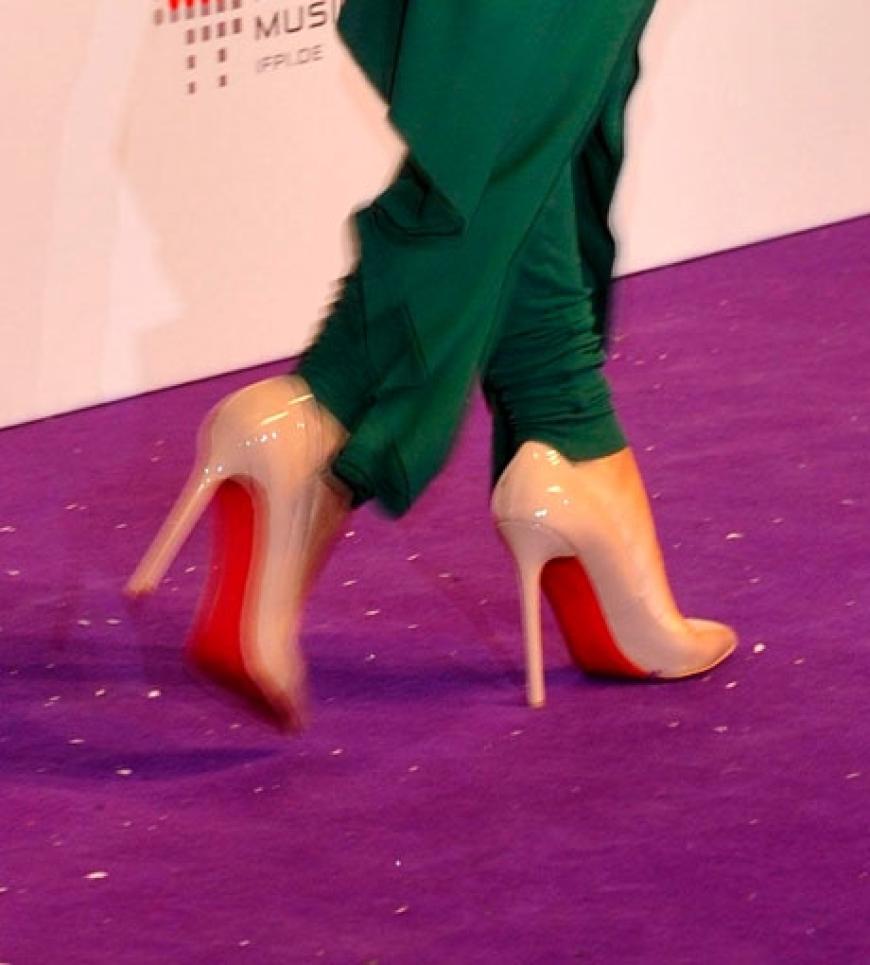Ihre High-Heels waren ebenfalls ein absoluter Hingucker