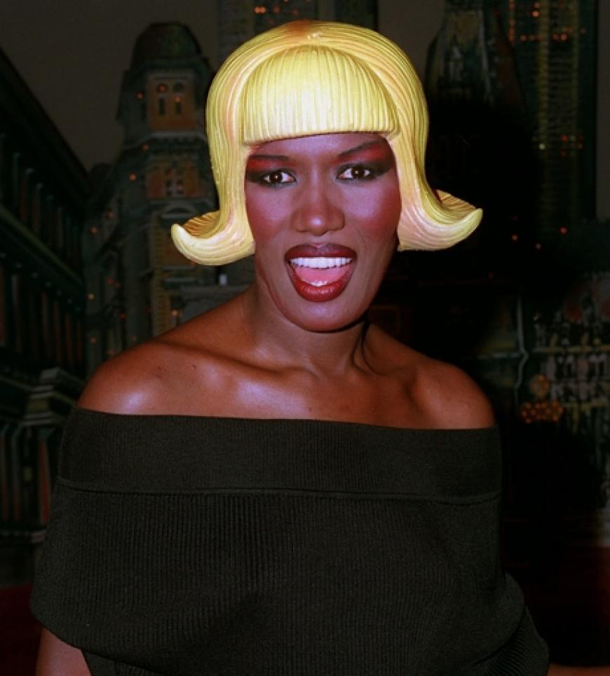 Auch beim Haar-Styling soll Grace Jones immer Vorbild sein
