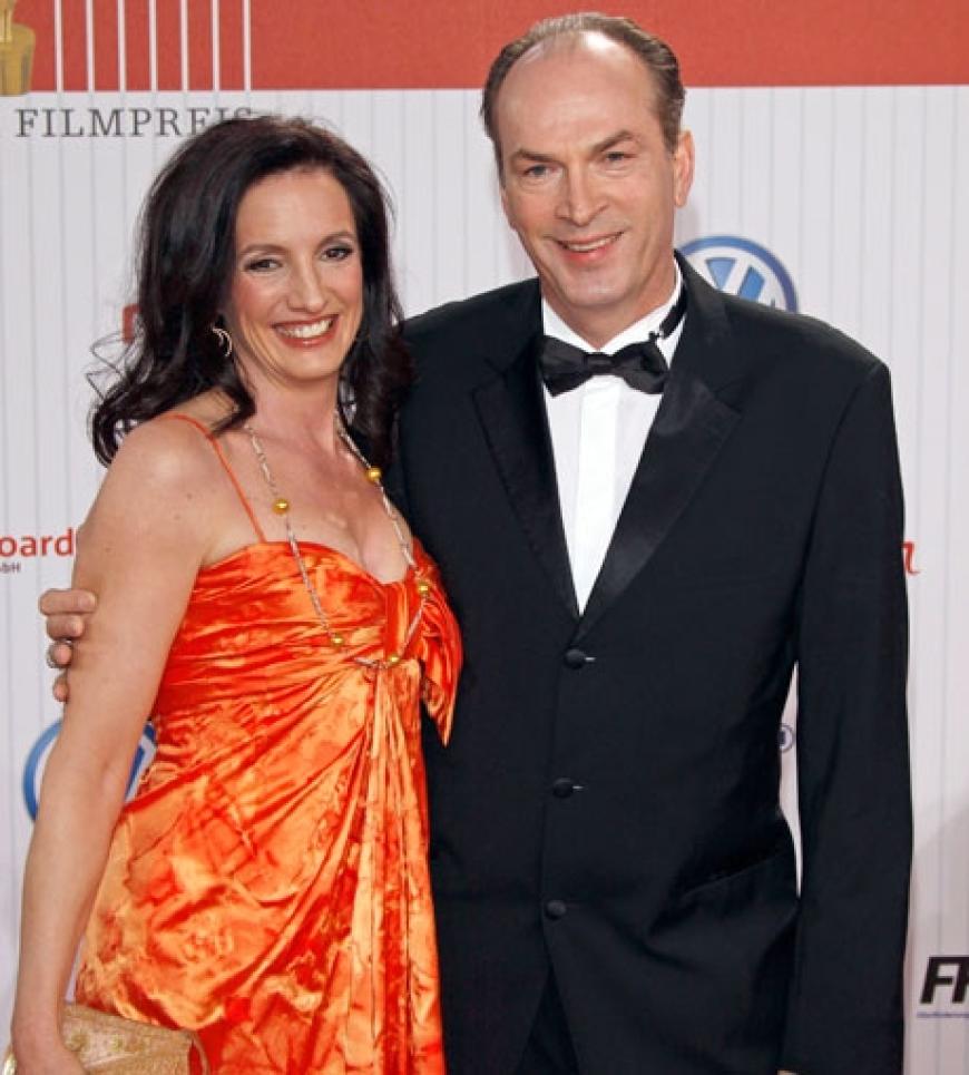 Und noch ein glückliches Paar: Herbert Knaup und seine Frau Christiane