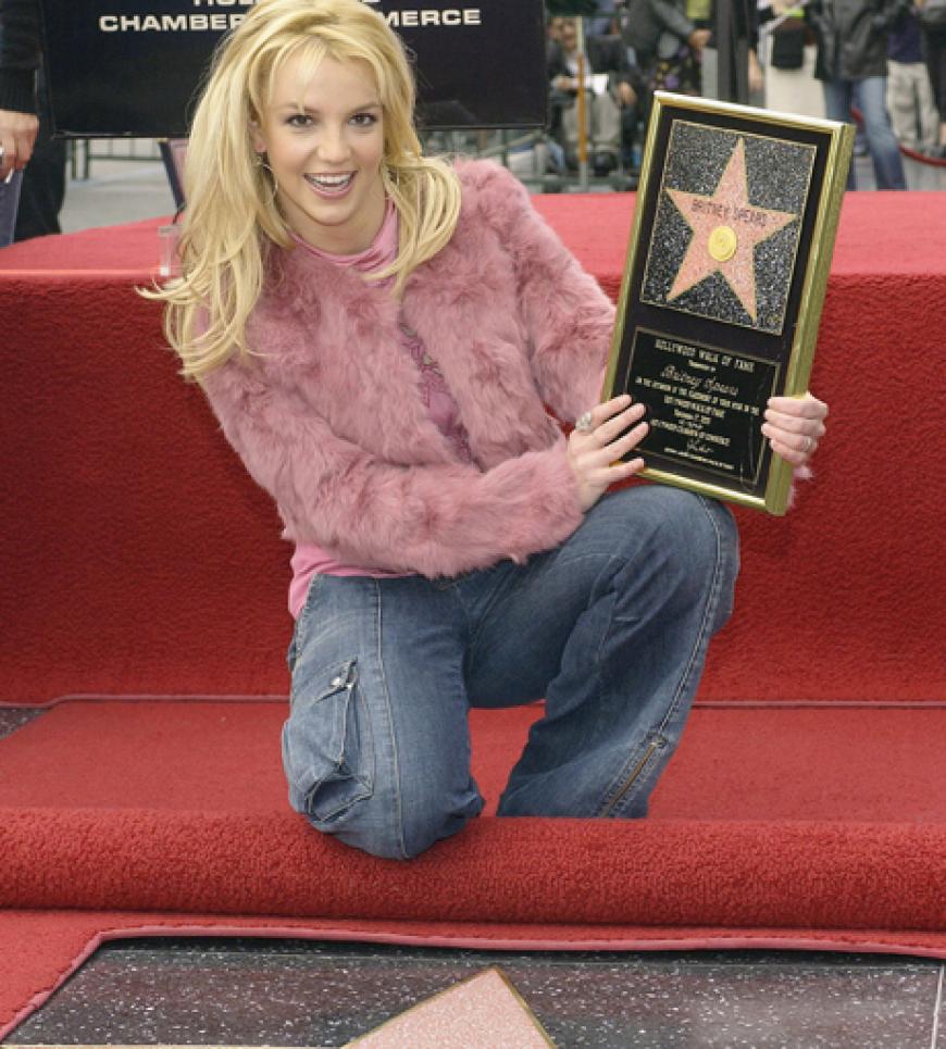 Höhepunkt von Britneys Karriere: Sie bekommt im November 2003 einen Stern auf dem Walk of Fame