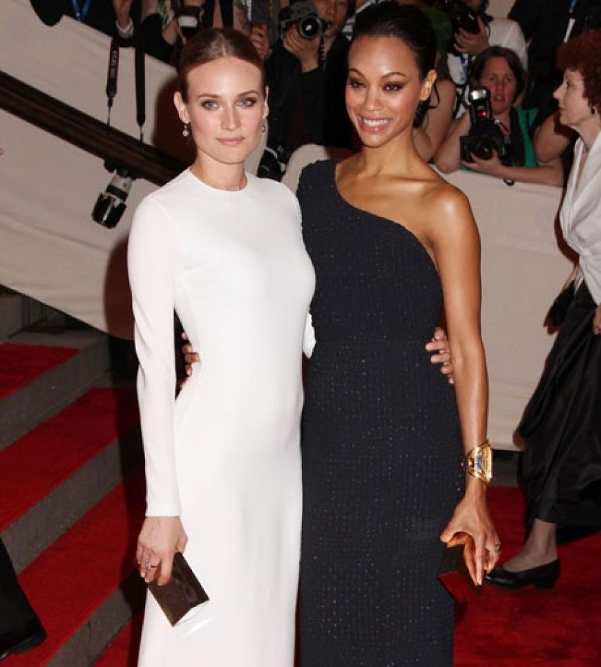 Zwei Diven unter sich: Diane Kruger mit Zoe Saldana