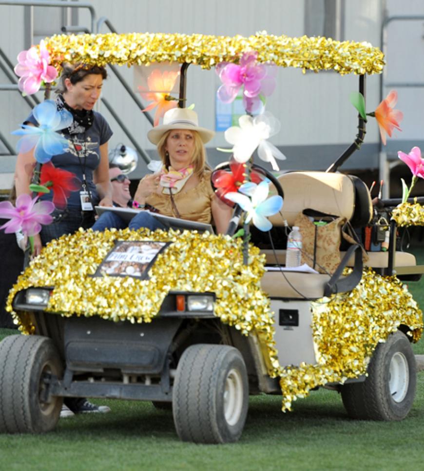 Rosanna Arquette war im Hippie-Mobil unterwegs