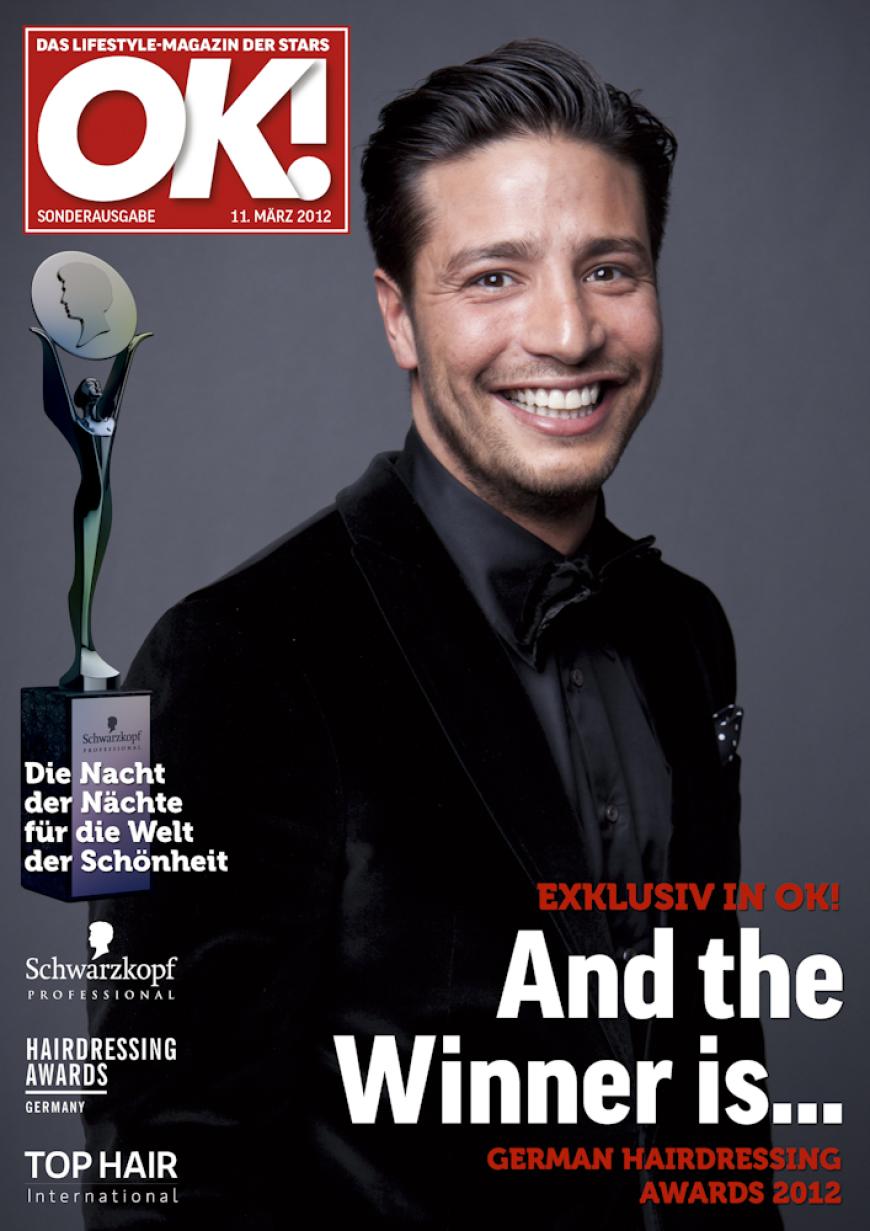 Einmal im Leben das Cover der OK! zieren! Für die Gäste des „German Hairdressing Award 2012“ wurde dieses Traum Wirklichkeit. Jeder Gast des Gala-Abends konnte an einem persönlichen OK! Fotoshooting teilnehmen - und die tollen Ergebnisse sehen Sie hier! Viel Spaß beim Durchklicken!