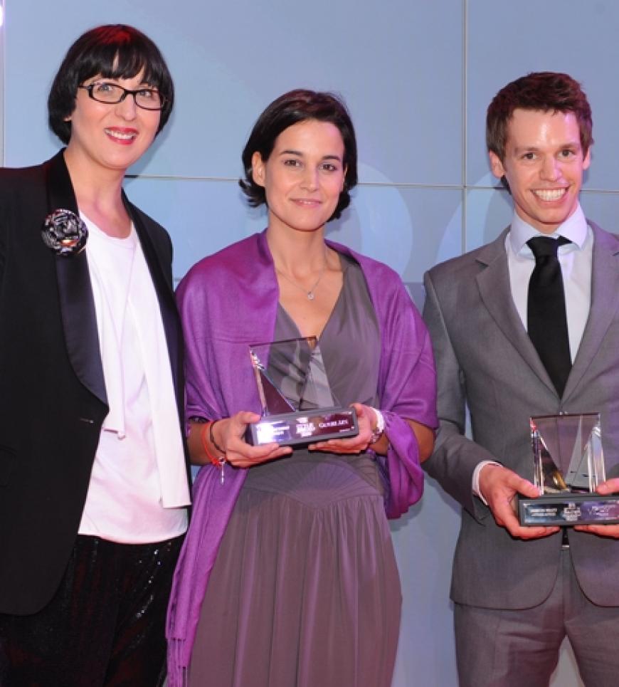 Noch mehr Beauty-Gewinner: Sandra Mohsni (Geschäftsführerin von Guerlain) und Andreas Höhner (Product-Manager von LOreal) wurden für ihre tollen Marken Guerlain und Vichy geehert
