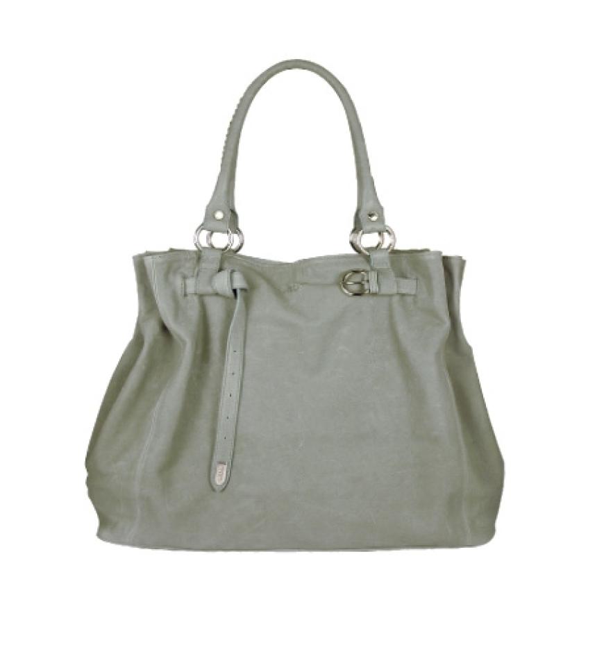 Aus pastellfarbenem Leder von Tosca Blu, ca. 200 Euro