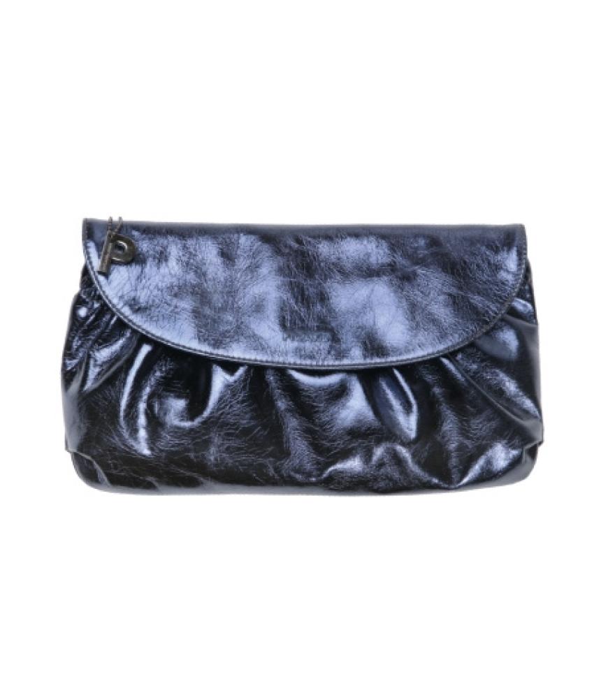 Metallic-Clutch in Nachtblau von Picard, ca. 120 Euro