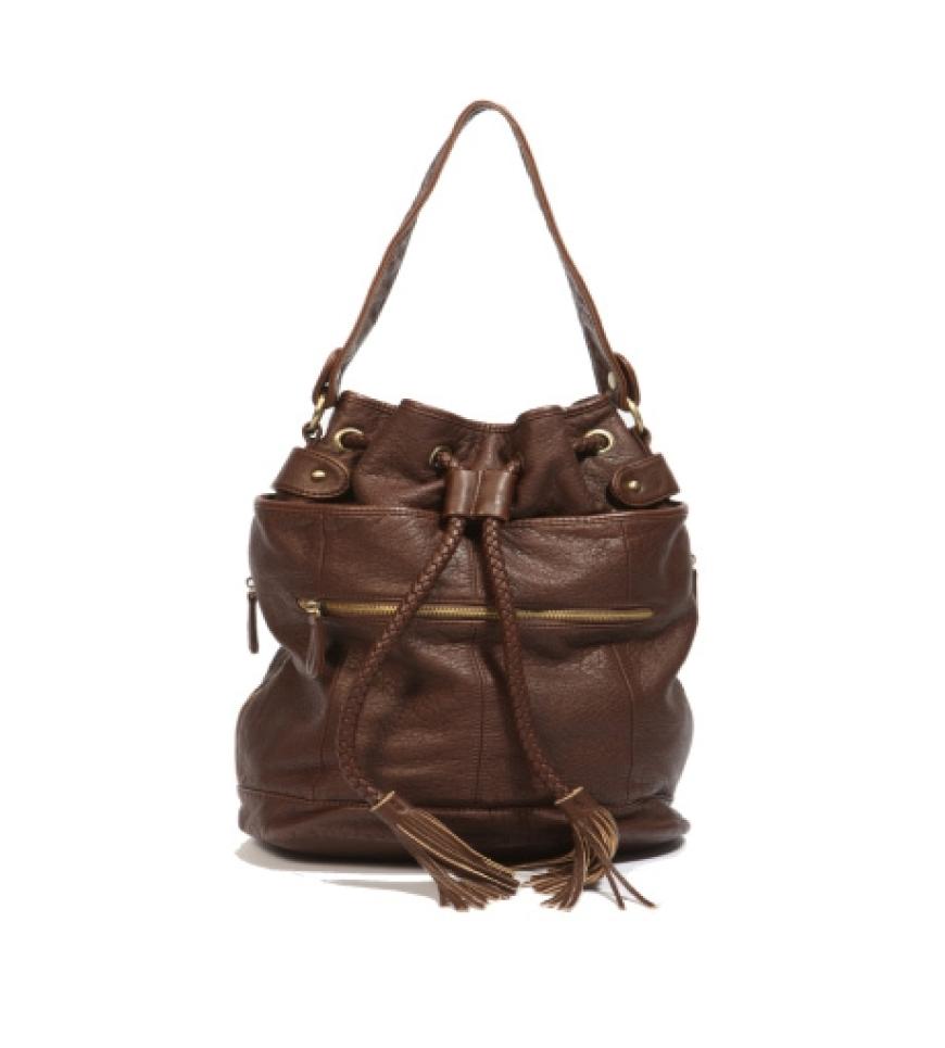 Beutel-Tasche mit Flechtriemen von Urban Outfitters, ca. 60 Euro