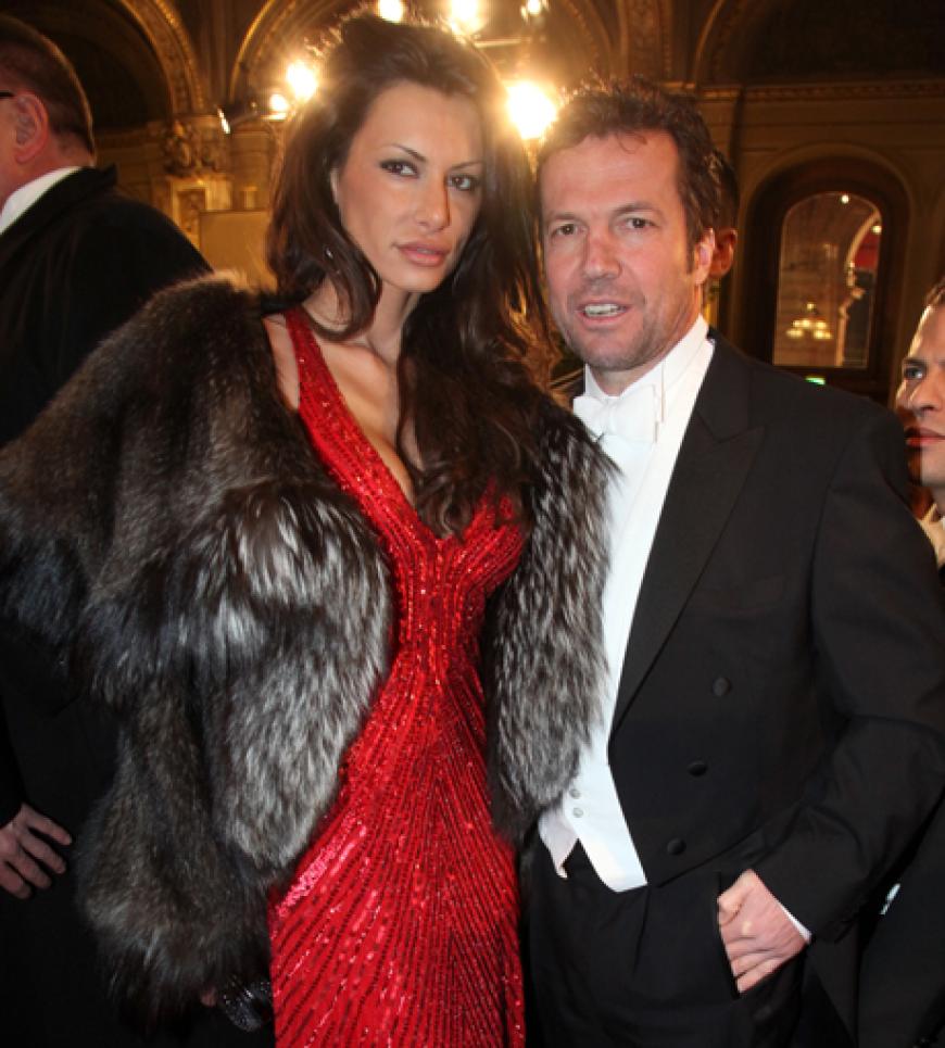 Auch Lothar Matthäus und seine aktuelle Freundin wollten sich das Society-Spektakel nicht entgehen lassen