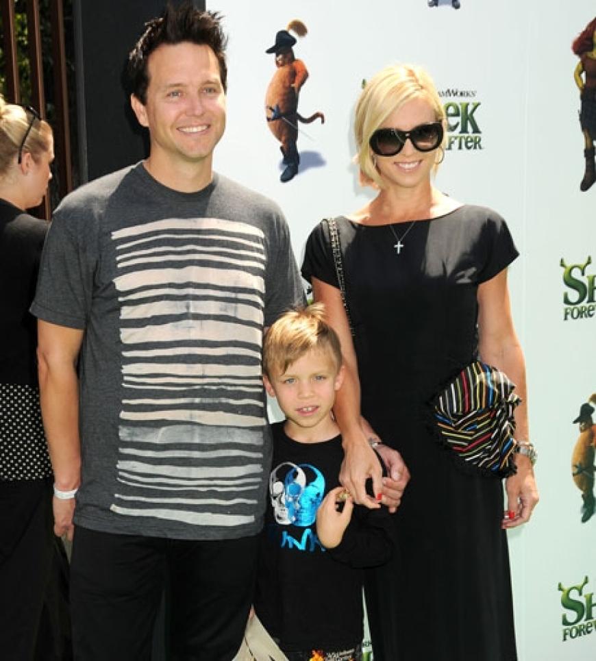 Auch Bandkollete Mark Hoppus hatte seine Familie mit im Schlepptau