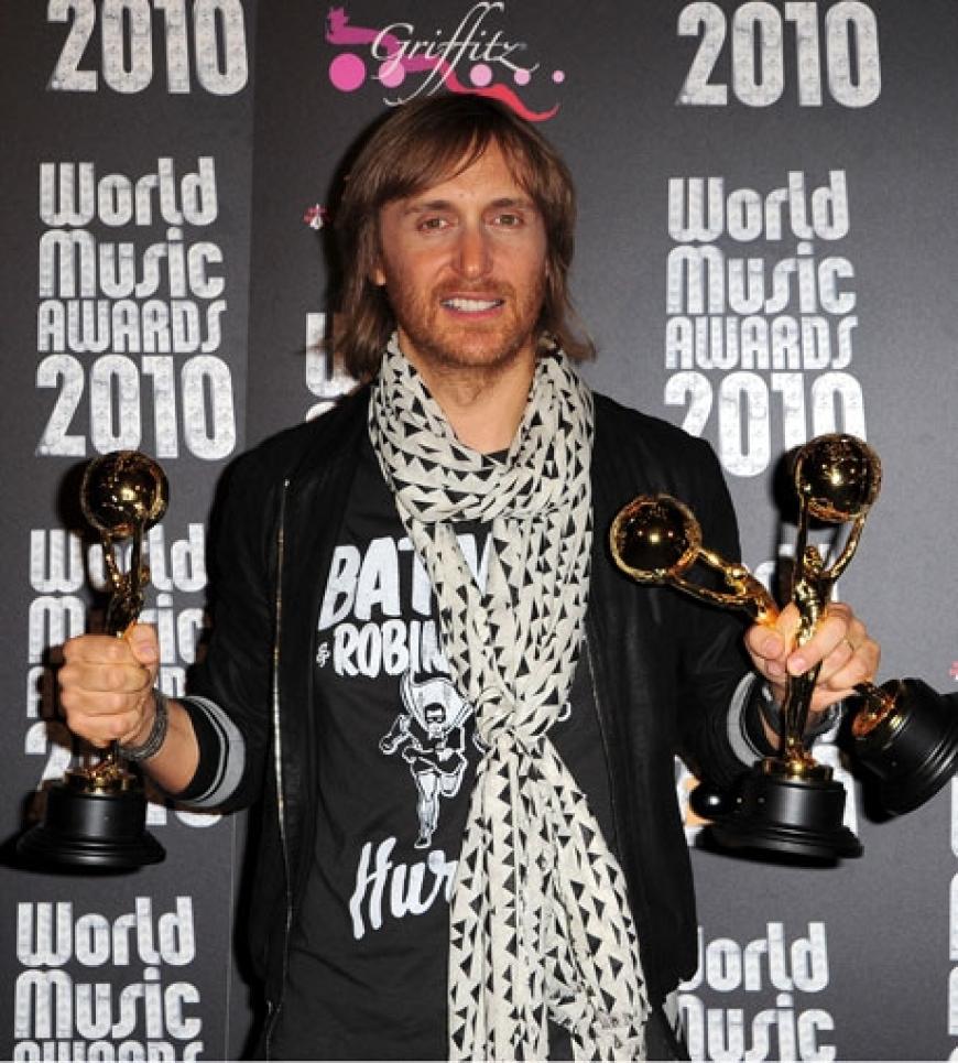Abräumer des Abends: Star-DJ David Guetta wurde mit gleich drei Trophäen ausgezeichnet. Jährlich werden in Monte Carlo jene Musiker geehrt, die die höchsten Plattenverkäufe weltweit für sich verbuchen können