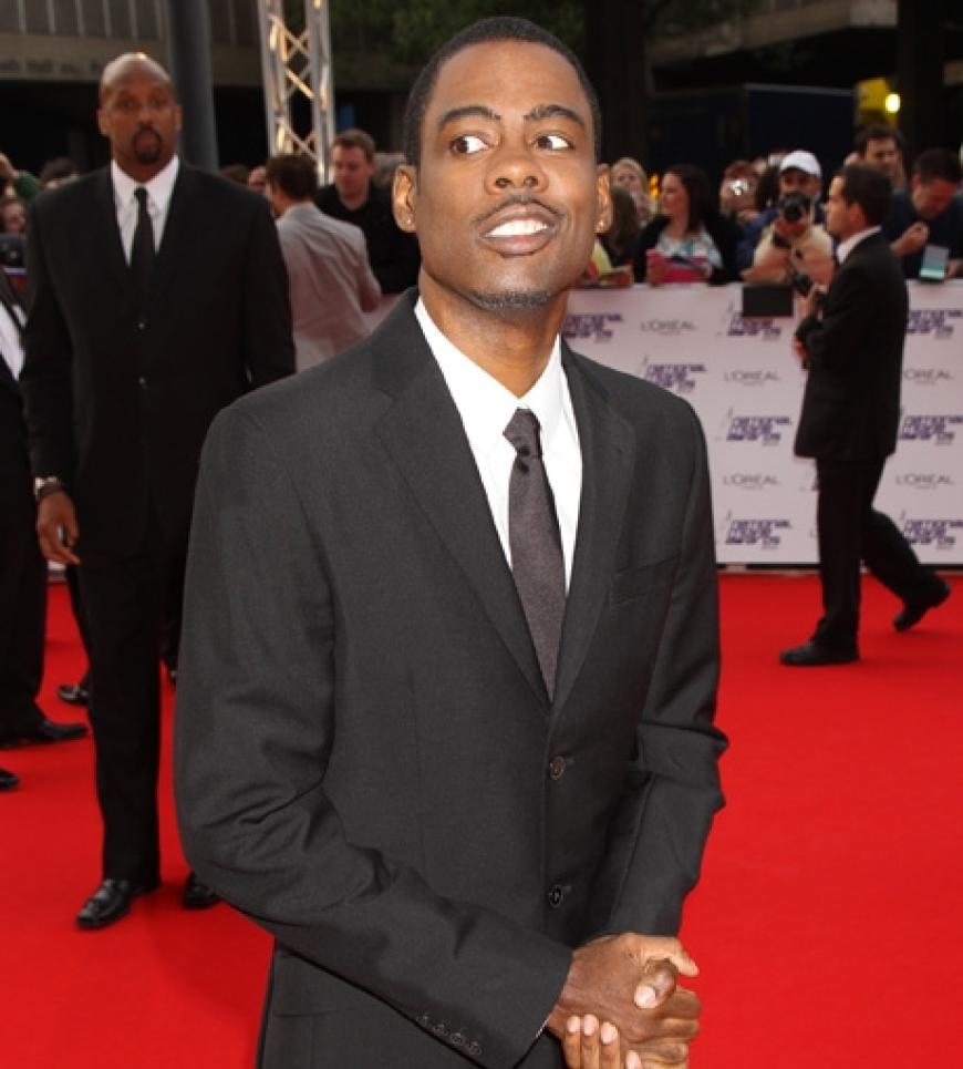 Comedia Chris Rock reiste ebenfalls an die Themse