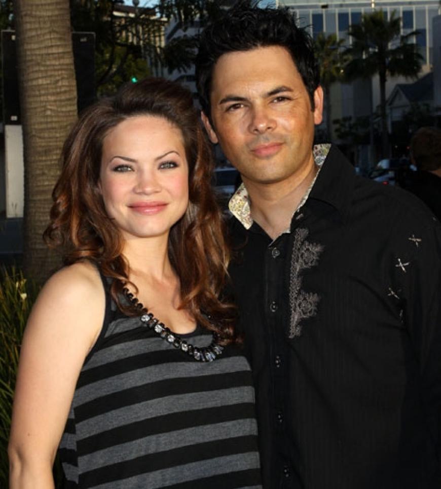 Auch im Baby-Glück: Michael Saucedo mit Rebecca Herbst