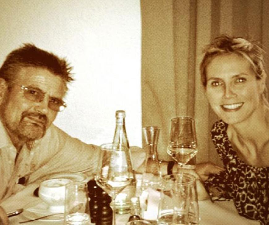 Heute, 16.6., feiern die Stars in Amerika Vatertag! Heidi Klum und Papa Günther beim Brunchen... Guten!!