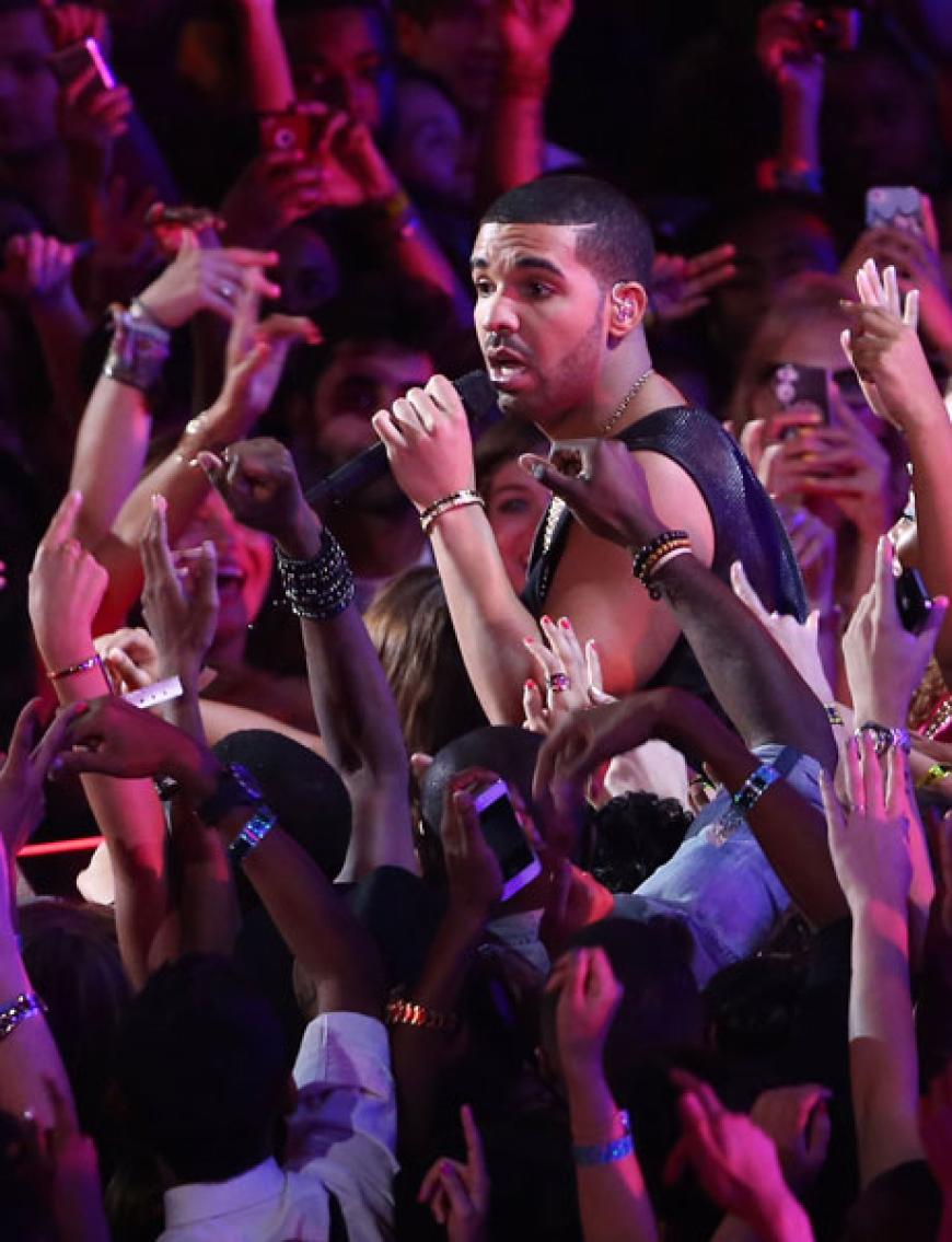 Drake mischte sich bei seinem Auftritt unter das Publikum