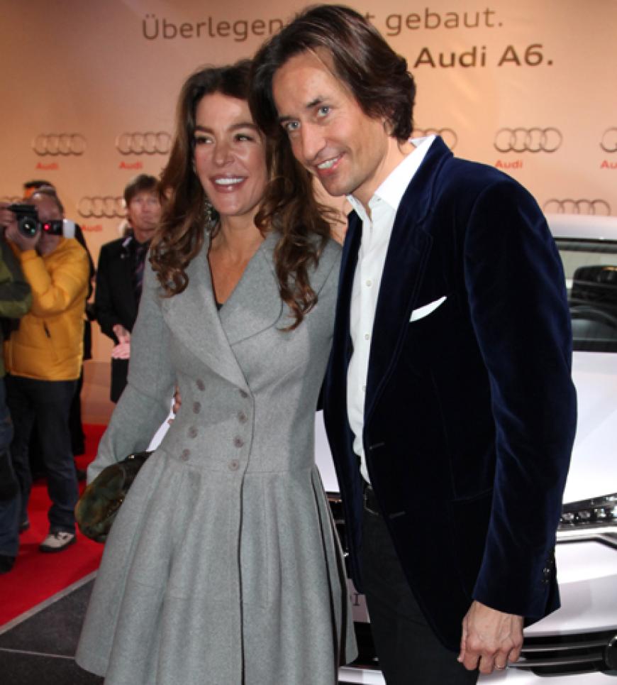 Der Hahnenkamm-Glamour brachte auch das Polit-Paar Fiona Swarovski und Ehemann Karl-Heinz Grasser zur Audi Night