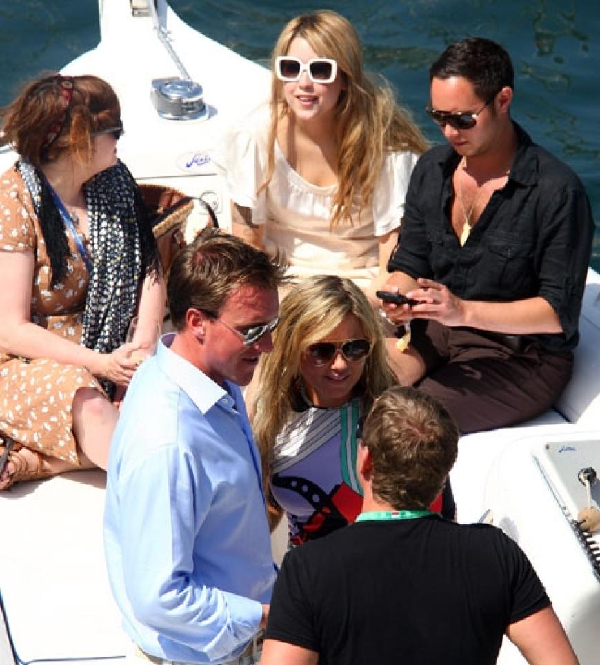 Promi-Auflauf: Auch Geri Halliwell besucht die Yacht