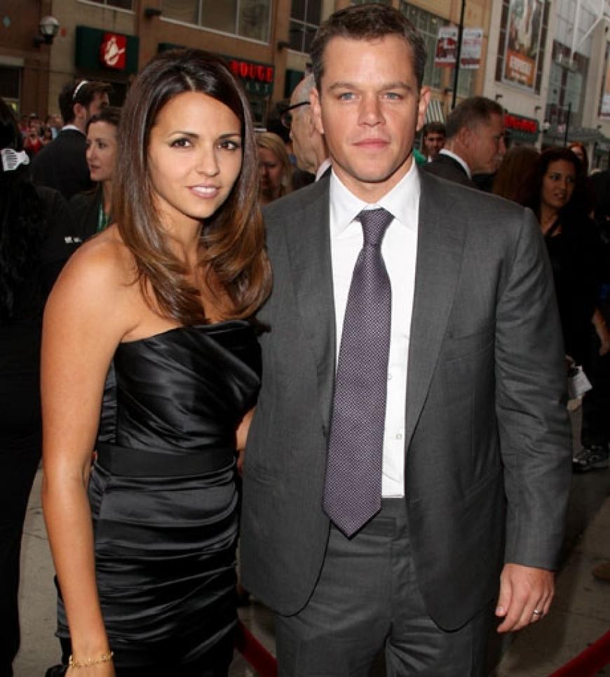 Hollywood-Traumpaar: Matt Damon mit seiner Frau Luciana Barroso
