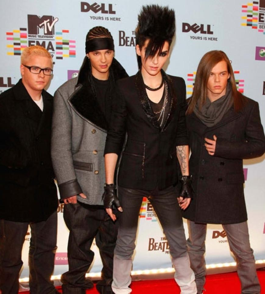 Tokio Hotel wirkten vor der Show noch gewohnt cool