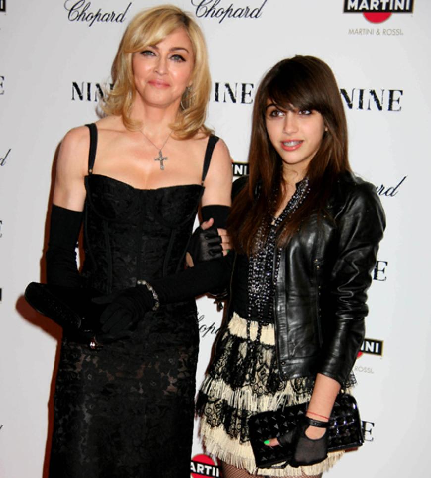Rock-Chic: Madonna und Lourdes bei einer Benefiz-Veranstaltung der UNESCO in New York im Februar 2008