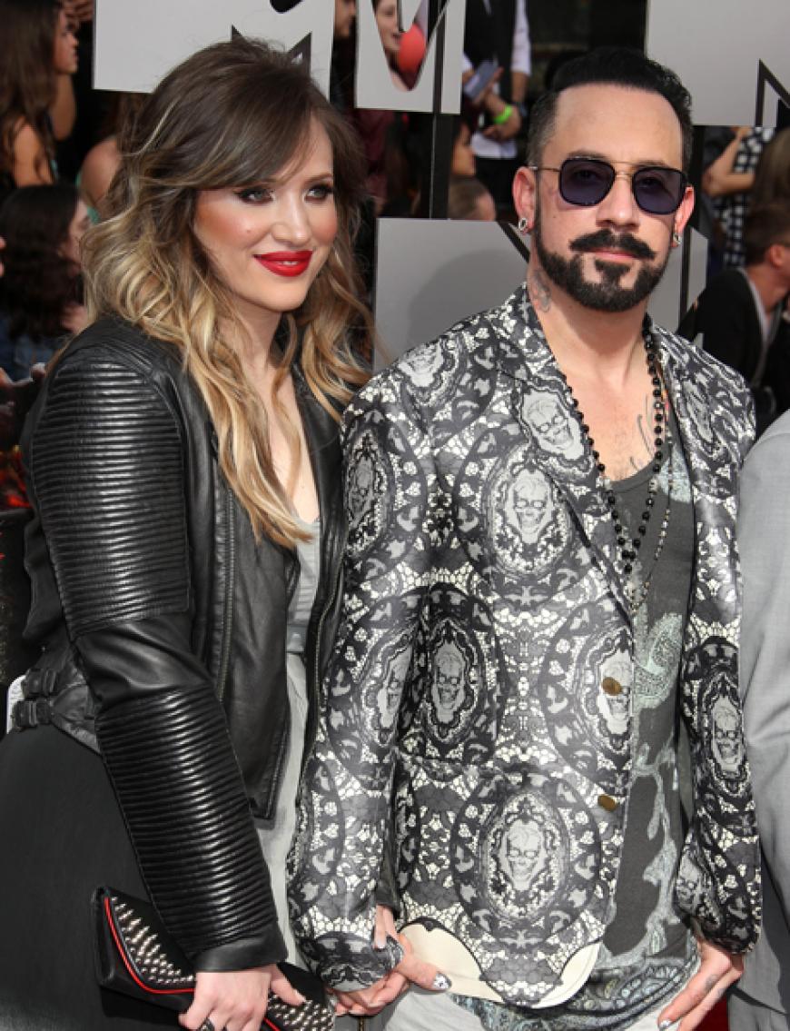 Backstreet Boy A.J. McLean mit seiner Gattin im Schlepptau