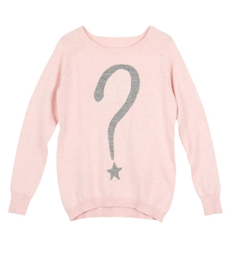 Any Questions?- Der kuschelweiche Pullover lässt keine Wünsche öffen. Von Bershka, ca. 25 Euro