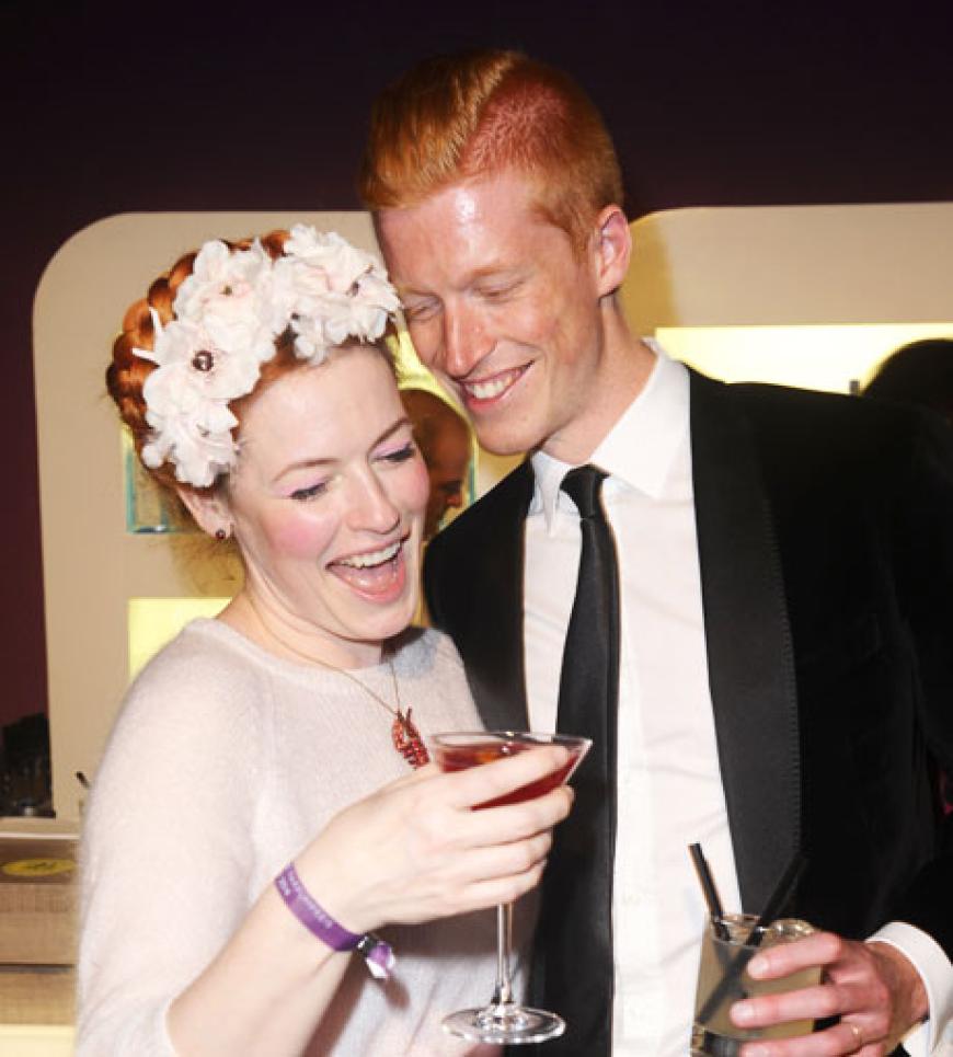 Seit vier Jahren glücklich: Enie van de Meiklokjes und Tobias Staerbo Seit vier Jahren glücklich: Enie van de Meiklokjes und Tobias Staerbo