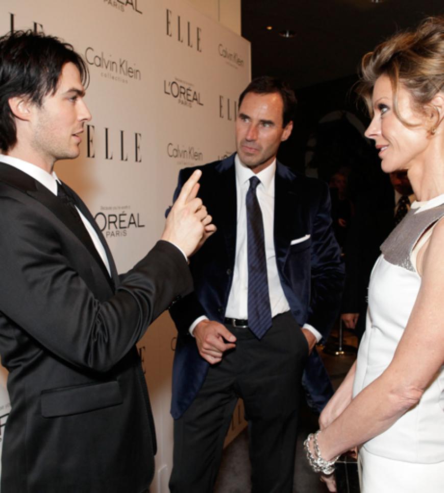 Ian Somerhalder, Kevin O'Malley und Robbie Myers, Chefredakteurin der amerikanischen