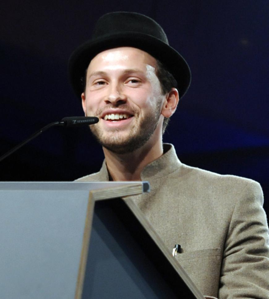 Schauspieler Franz Dinda hatte Spaß auf der Bühne