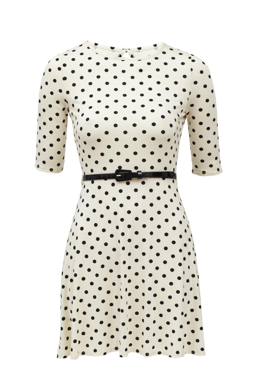 Shopping erprobt: Kate Bosworth sicherte sich das Pünktchen-Kleid über asos.de, ca. 35 Euro