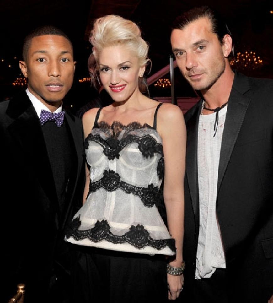Musikalisches Trio: Pharell Williams, Gwen Stefani und Gavin Rossdale