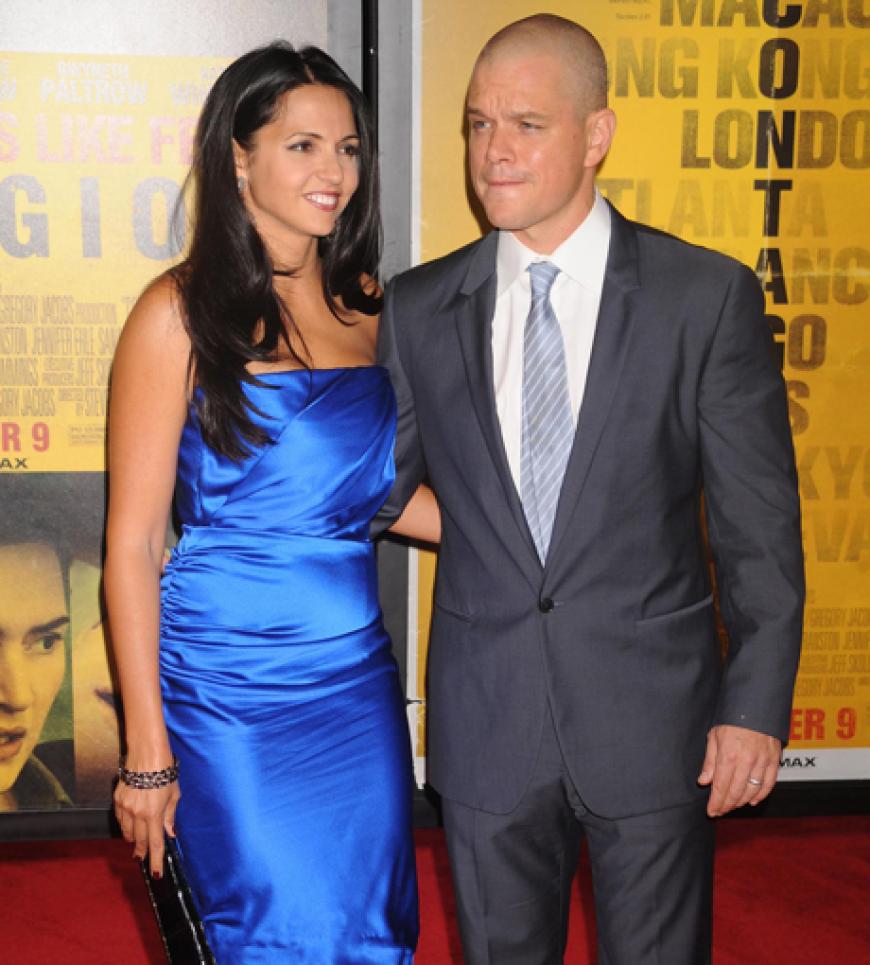 Bei einer so großen Premiere darf die Familie nicht fehlen - Matt Damon brachte Ehefrau Luciana Barroso mit