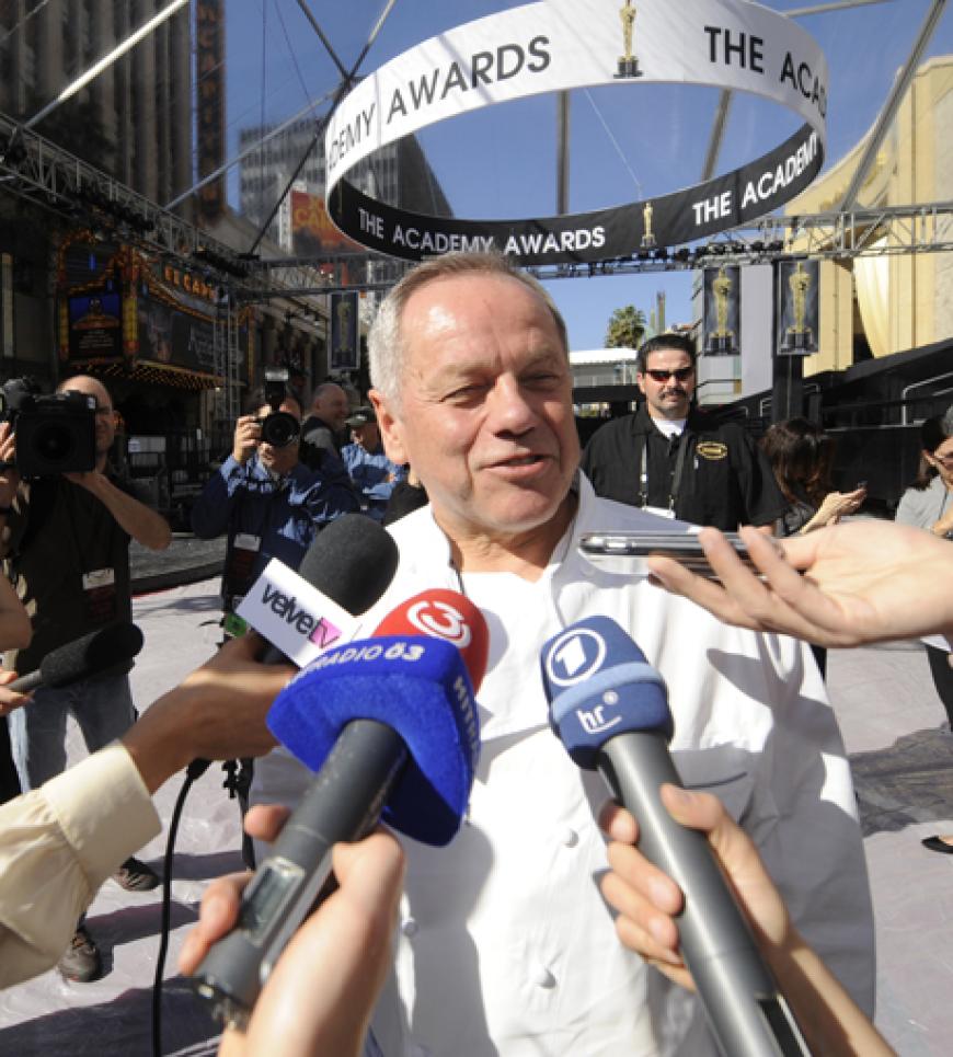 Begehrter Interview-Partner: Der österreichische Starkoch Wolfgang Puck ist für das Dinner beim Oscar verantwortlich