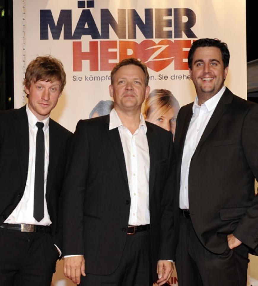 Schauspieler Maxim Mehmet, Justus von Dohnanyi und Bastian Pastewka