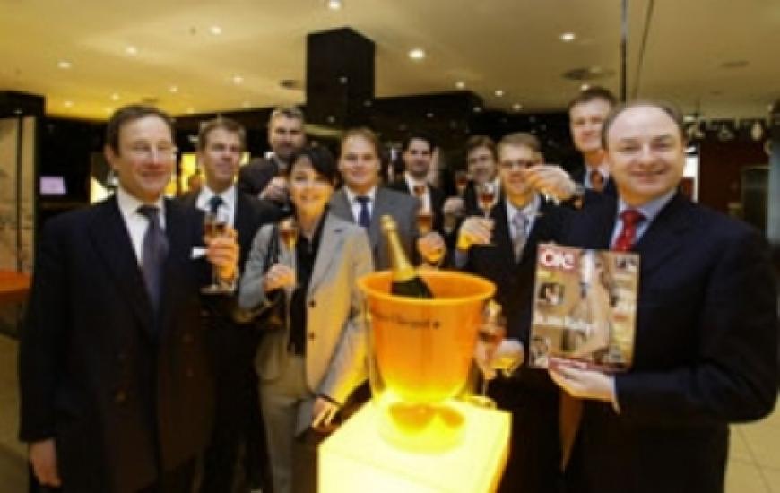 Get together in der Veuve Clicquot Champagner Boutique zum Launch von OK! Germany Online