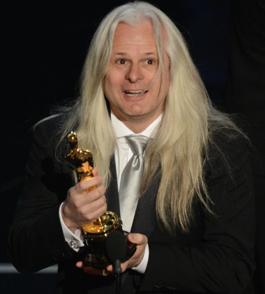 Claudio Miranda nimmt den Award in der Kategorie