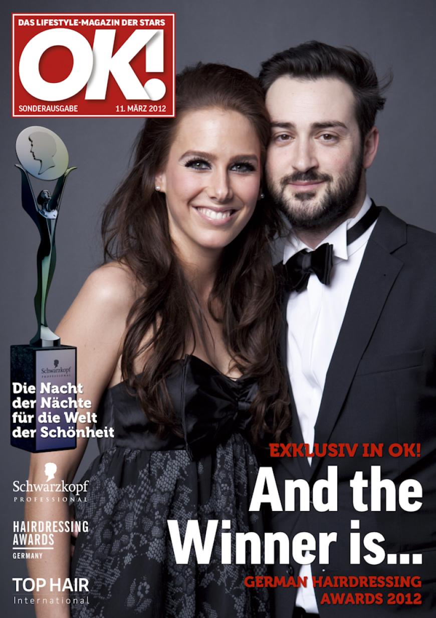 Einmal im Leben das Cover der OK! zieren! Für die Gäste des „German Hairdressing Award 2012“ wurde dieses Traum Wirklichkeit. Jeder Gast des Gala-Abends konnte an einem persönlichen OK! Fotoshooting teilnehmen - und die tollen Ergebnisse sehen Sie hier! Viel Spaß beim Durchklicken!