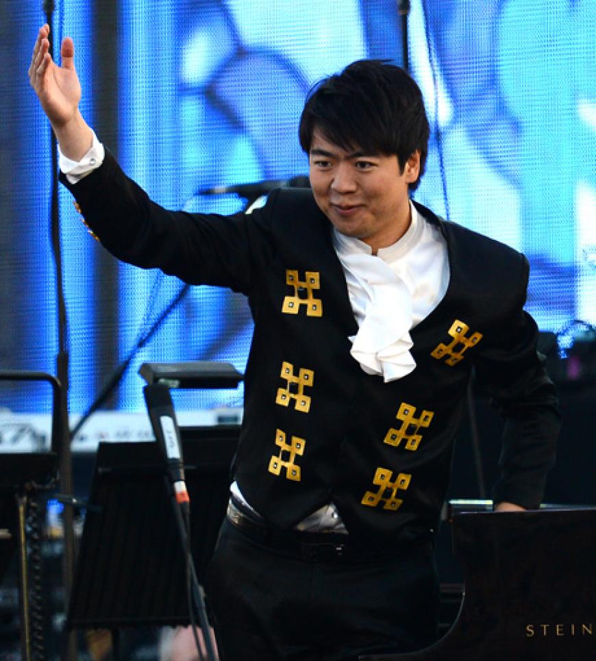 Es wurden auch klassische Töne gespielt: Der chinesische Pianist Lang Lang