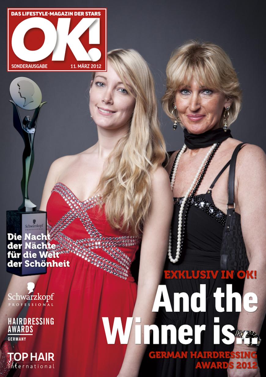 Einmal im Leben das Cover der OK! zieren! Für die Gäste des „German Hairdressing Award 2012“ wurde dieses Traum Wirklichkeit. Jeder Gast des Gala-Abends konnte an einem persönlichen OK! Fotoshooting teilnehmen - und die tollen Ergebnisse sehen Sie hier! Viel Spaß beim Durchklicken!
