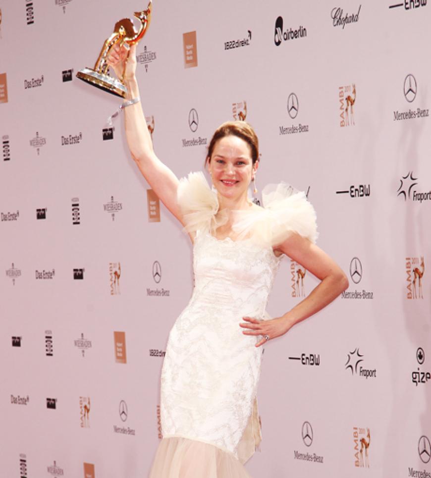 Juhu: Jeanette Hain ist eine stolze Gewinnerin