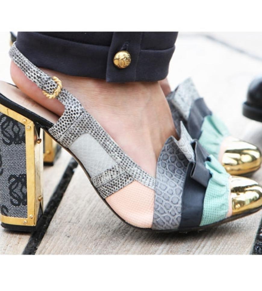 Raffiniert! Siennas Schuhe waren einen Blick wert