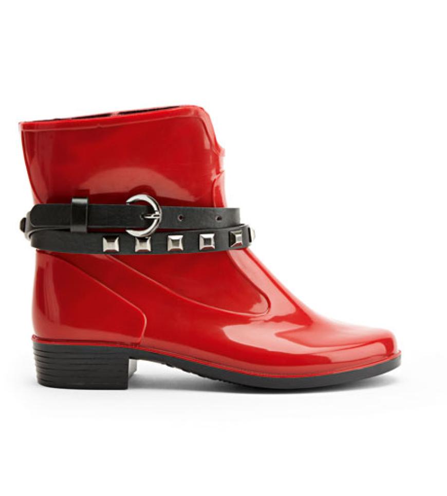 Gummi-Bootsmit Schnallen von Marc Cain, ca. 100 Euro