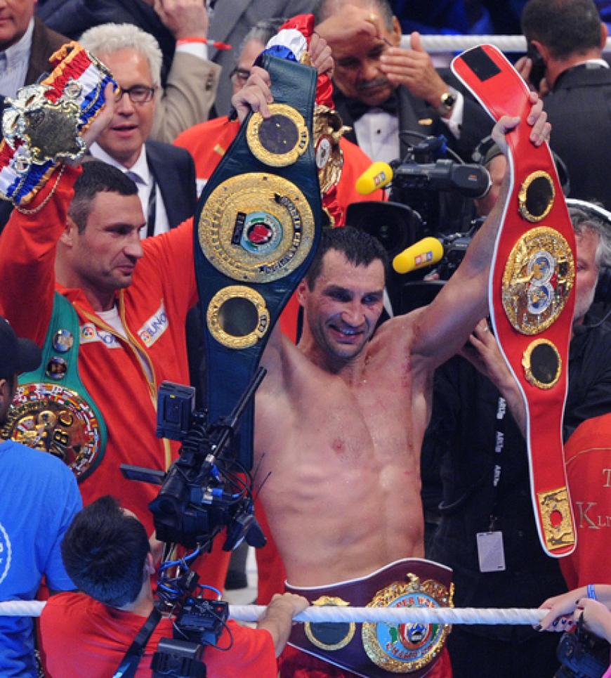 Nach dem Kampf: Wladimir Klitschko jubelt