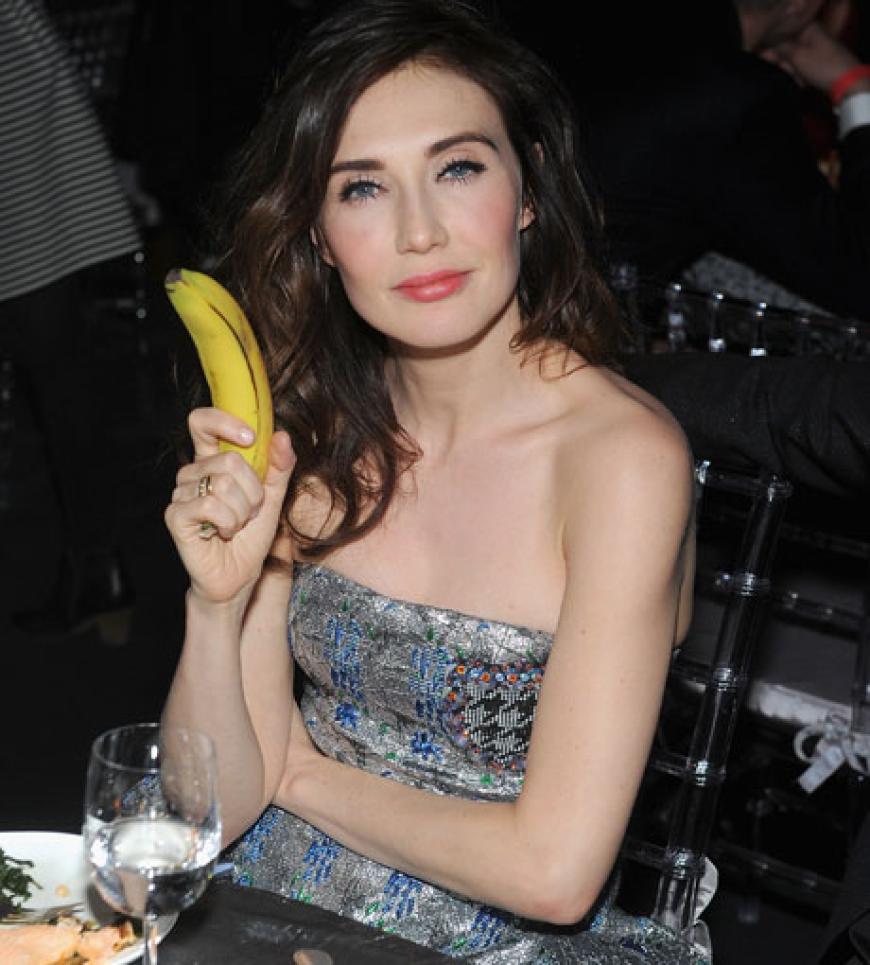 Bei der Aftershowparty gabs Bananen.
