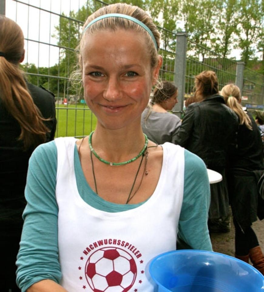 Und noch ein prominenter Zuschauer: Schauspielerin Rhea Harder